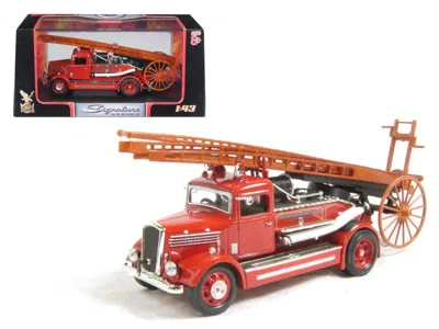 Road Signature 1938 Dennis Light Four Fire Engine Red 1/43 Diecast Model By