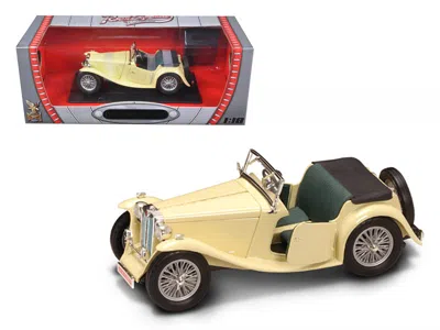 Road Signature 1947 Mg Tc Midget Yellow 1/18 Diecast Model Car By
