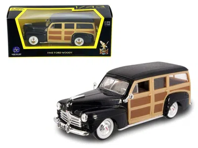 Road Signature 1948 Ford Woody Wagon Black 1/43 Diecast Model Car By