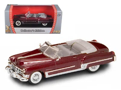 Road Signature 1949 Cadillac Coupe Deville Convertible Burgundy Metallic 1/43 Diecast Car By
