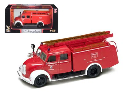 Road Signature 1961 Magirus Deutz Mercur Tlf-16 Red/white 1/43 Diecast Model Car By
