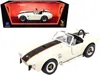 Road Signature 1964 Shelby Cobra 427 S/c Roadster Cream With Black And Orange Stripes 1/18 Diecast Model Car By Roa