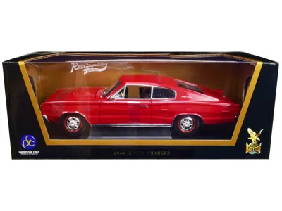 Road Signature 1966 Dodge Charger Red 1/18 Diecast Model Car By