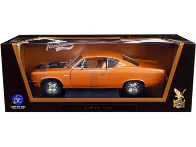 Road Signature 1970 Amc Rebel Brown Metallic With Matt Black Hood And Silver Stripes 1/18 Diecast Model Car By Road