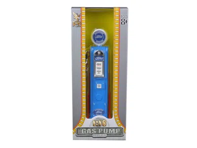 Road Signature Ford Gasoline Vintage Gas Pump Digital 1/18 Diecast Replica By  In Blue
