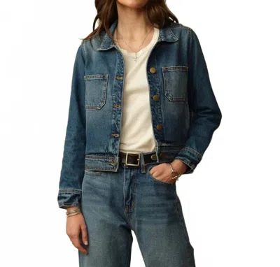 Road To Nowhere Cody Japanese Denim Jacket In Berlin Blue
