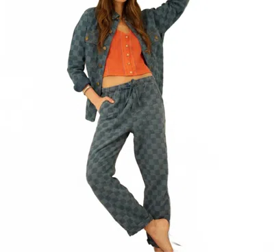 Road To Nowhere Harbor Patchwork Pant In Blue
