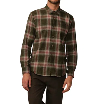 Road To Nowhere Men's Accord Japanese Flannel Shirt In Wine Plaid In Multi