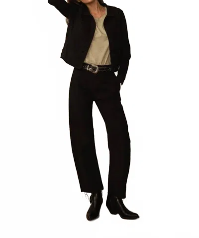 Road To Nowhere Pilon Garment Dyed Recycled Cotton Pant In Worn Black In Multi