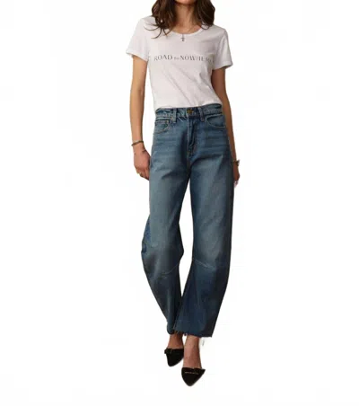 Road To Nowhere Japanese Denim Pilon Jean In Berlin Blue In Multi