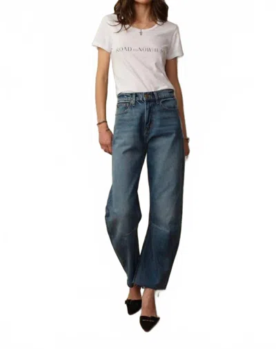 Road To Nowhere Japanese Denim Pilon Jean In Berlin Blue In Multi