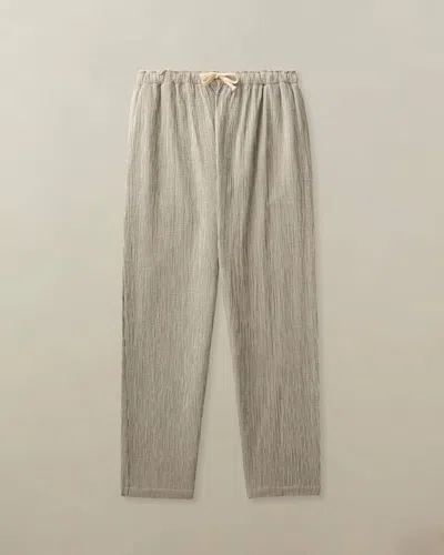 Road To Nowhere Women's Bali Drawstring Pant In Charcoal Stripe In Gray