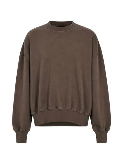 Roadless Crew-neck Cotton Sweatshirt In Brown
