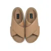 Roam Cross Stack Platform Sandal In Nude