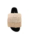 Roam Fuzzy Puff Slipper In Cream Puff In Beige