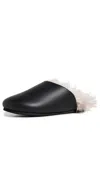Roam Luxe Mules Black In Black