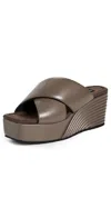 Roam Mid Strata Square Sandals Taupe In Brown