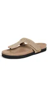 Roam Raffy T Strap Slides Natural