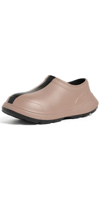 Roam Rain Wellie Clogs Taupe/black