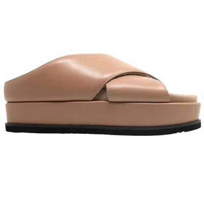 Roam Women's Cross Stack Platform Sandals In Nude In Multi