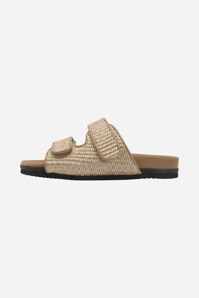 Roam Women's Double Slider Sandals In Natural In Nude