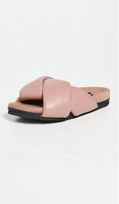 Roam Women's Foldy Puffy Open Toe Sandals In Bloom In Pink