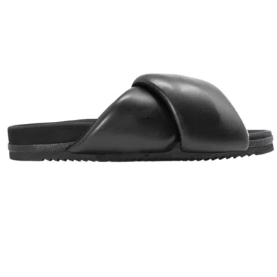 Roam Women's Foldy Puffy Sandals In Black