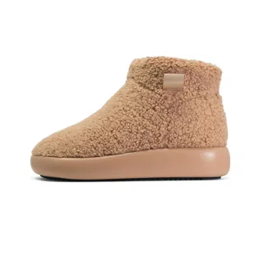 Roam Women's Fuzzy Magic Moon Bootie In Beige