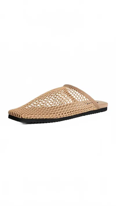 Roam Women's Mesh Baboosh Mule In Nude In Brown