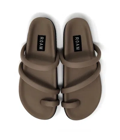 Roam Women's Orbit Slip-on Sandals In Taupe In Brown