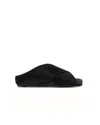 Roam Women's Pony Ultimate-cross With Faux Calf Hair Sandal In Black In Black