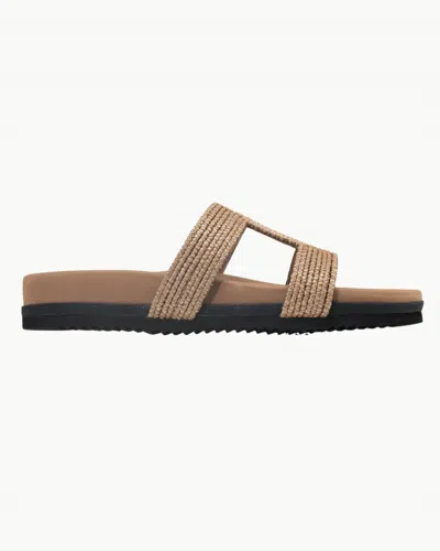 Roam Women's Raffy Cuffs Sandals In Natural Raffia In Multi