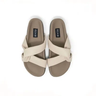 Roam Women's Side Slip Sandal In Cream In White