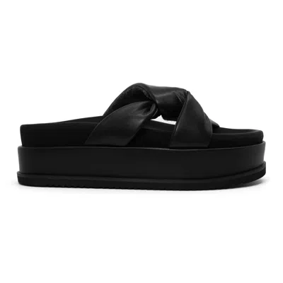 Roam Women's Side Slip Stack Sandals In Black