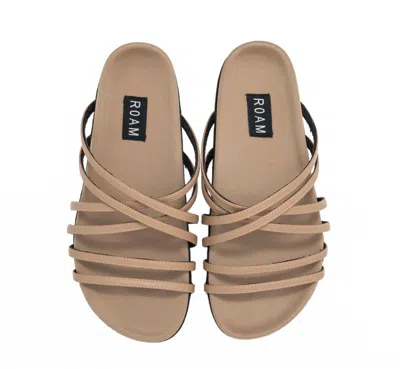 Roam Women's X Flat Sandal In Nude In Brown