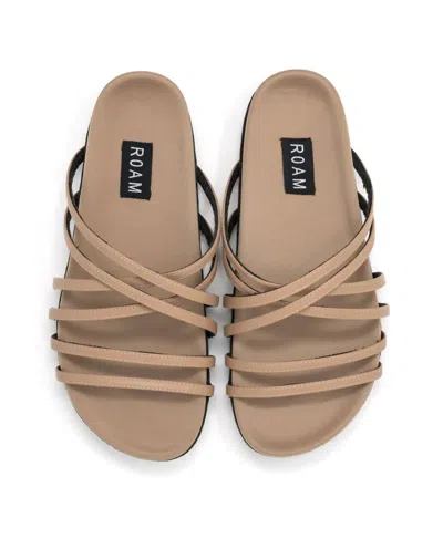 Roam X Sandal In Nude In Brown