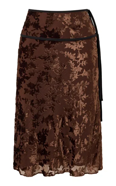 Roame. Roame Adah Midi Skirt In Brown