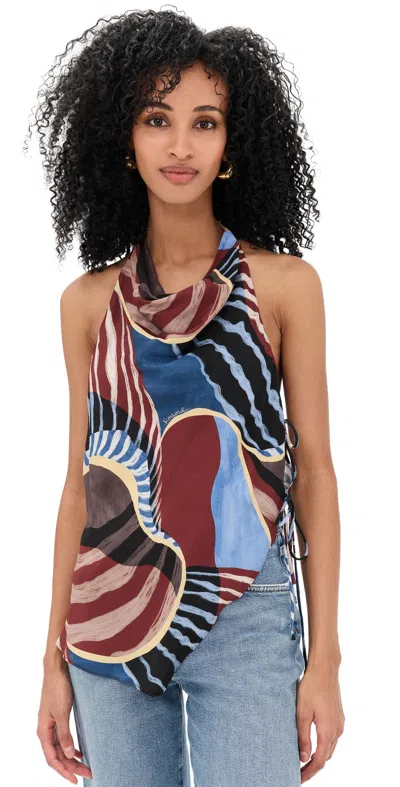 Roame. Agave Halter Top Nautica In Multi