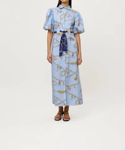 Roame. Berkely Dress In Fortuna In Blue