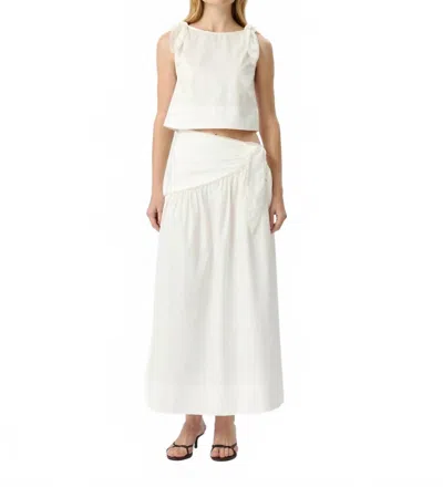 Roame. Dixie Tie Skirt In White