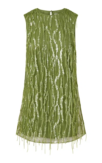 Roame. Roame Eloise Sequin Mini Dress In Green
