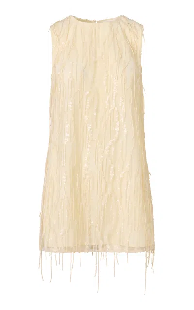 Roame. Roame Eloise Sequin Mini Dress In Neutral