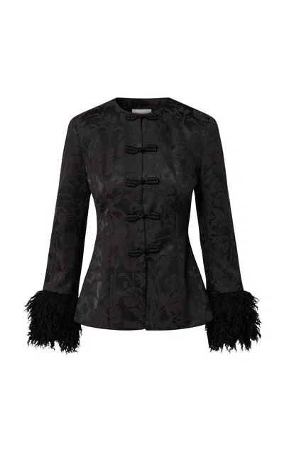 Roame. Roame Hana Cotton Blend Jacket In Gray