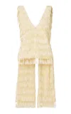 Roame. Roame Ischia Fringe Top In Neutral