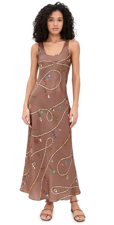 Roame. Jimena Dress Fortuna In Brown