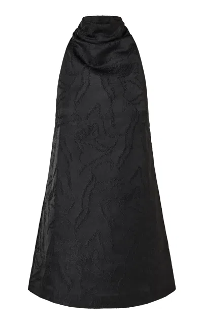 Roame. Roame Kalli Jacquard Mini Dress In Black