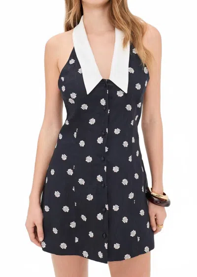 Roame. Lucille Mini Dress In Riviera In Black