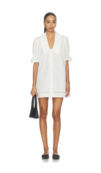 Roame. Maisie Mini Dress In White