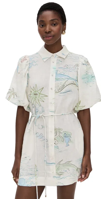 Roame. Margot Dress Neptuna In Multi