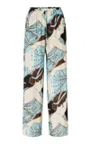 Roame. Roame Miles Straight Leg Pants In Animal Print